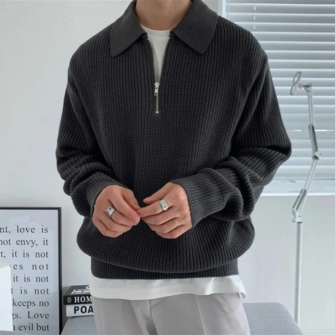 Lefevre™ | Pull demi-zippé Cesare