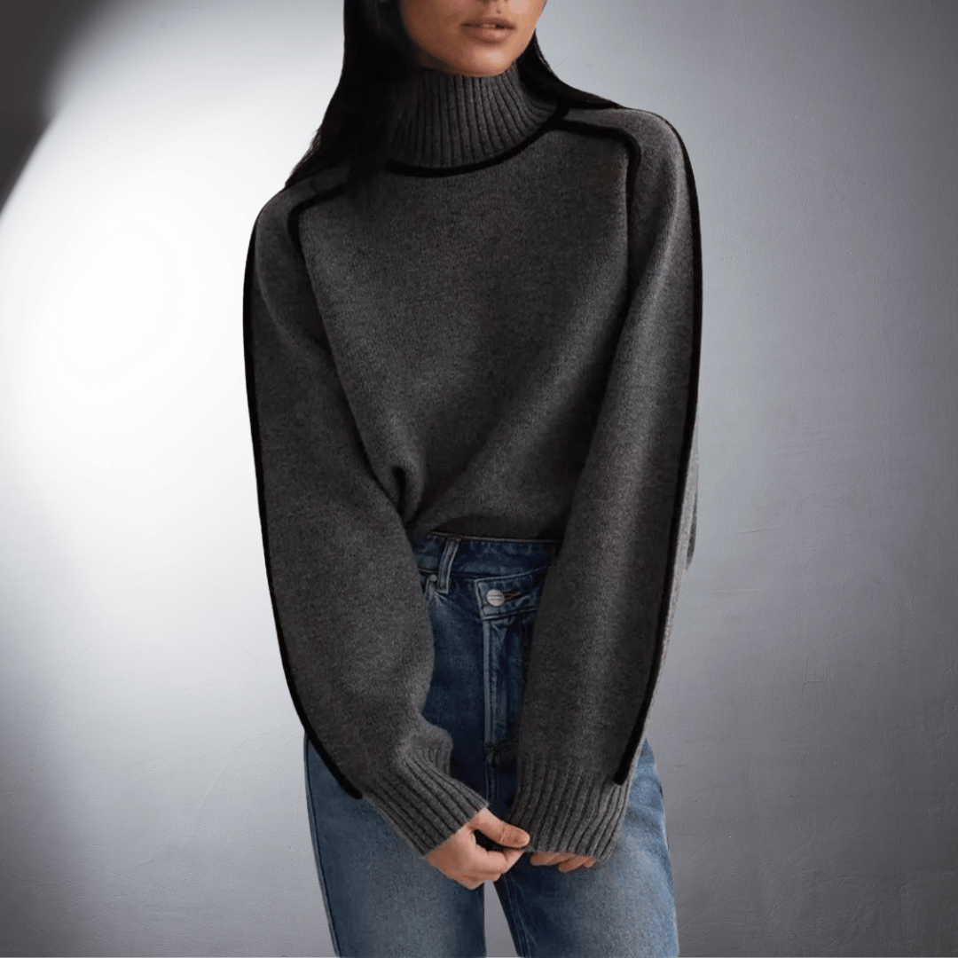 Lefevre™ | Pull en Cachemire au Col Montant Élégant