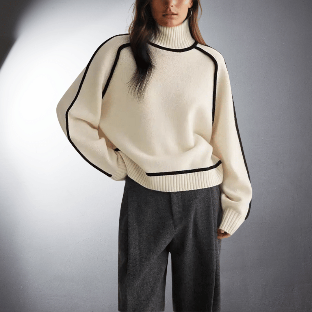 Lefevre™ | Pull en Cachemire au Col Montant Élégant