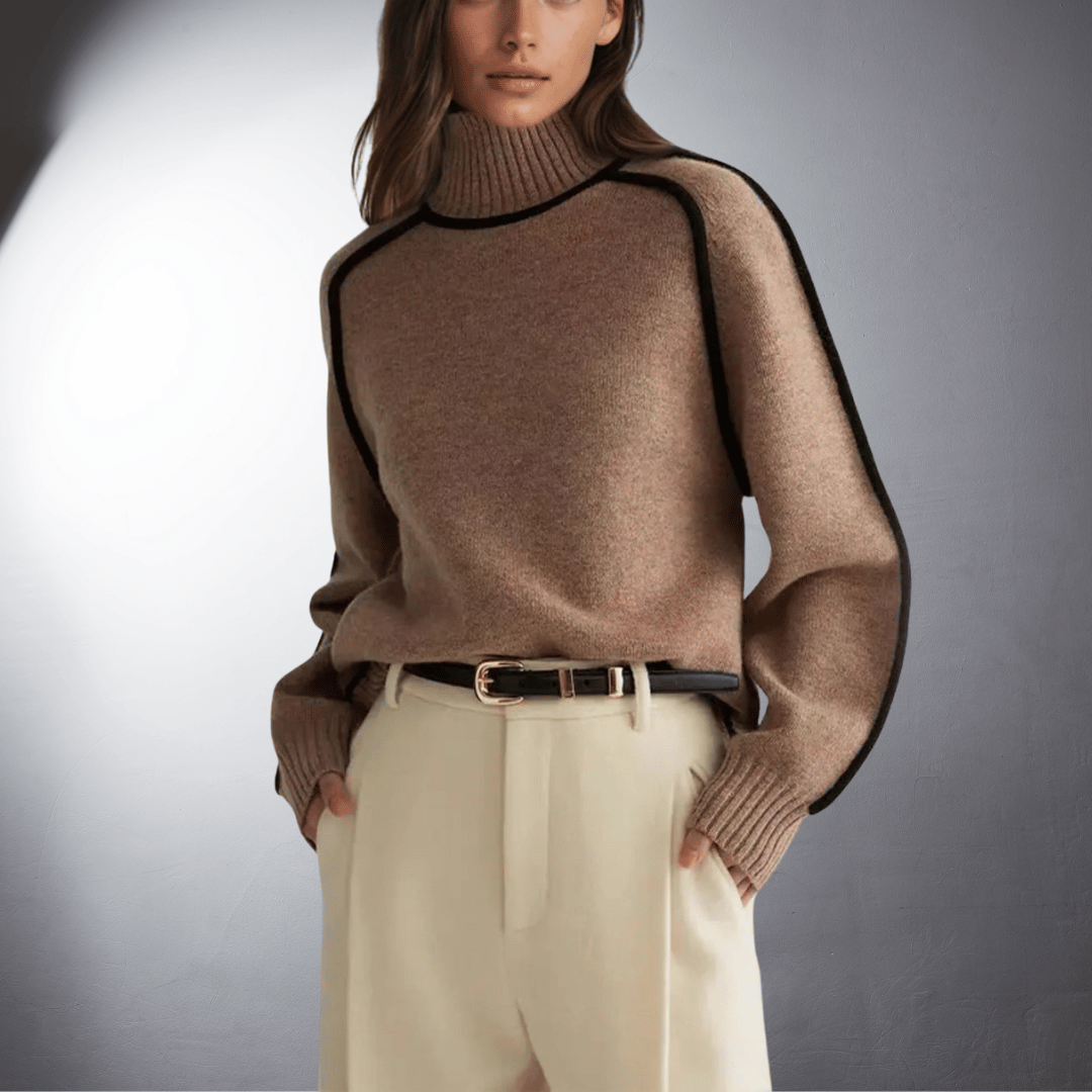 Lefevre™ | Pull en Cachemire au Col Montant Élégant