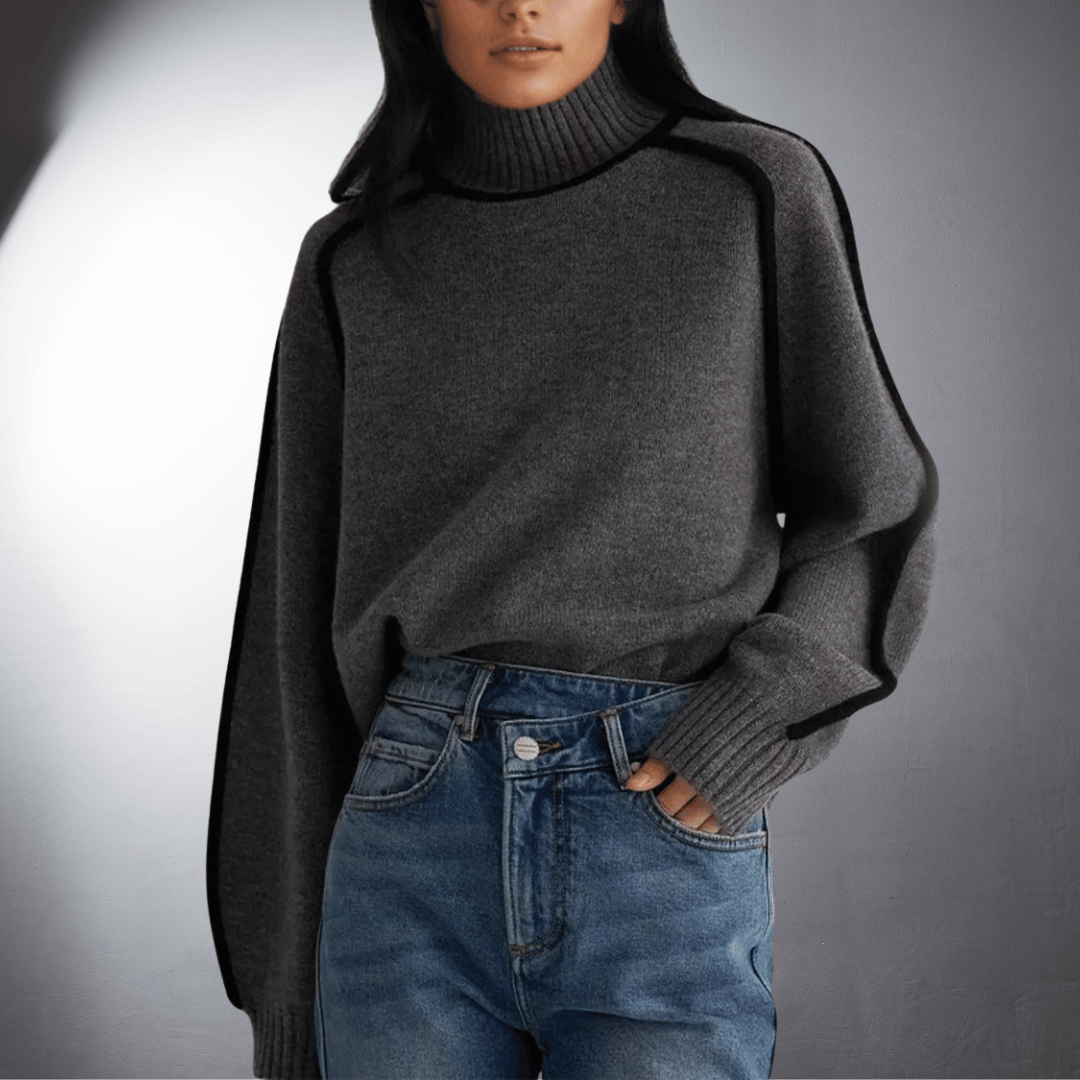 Lefevre™ | Pull en Cachemire au Col Montant Élégant