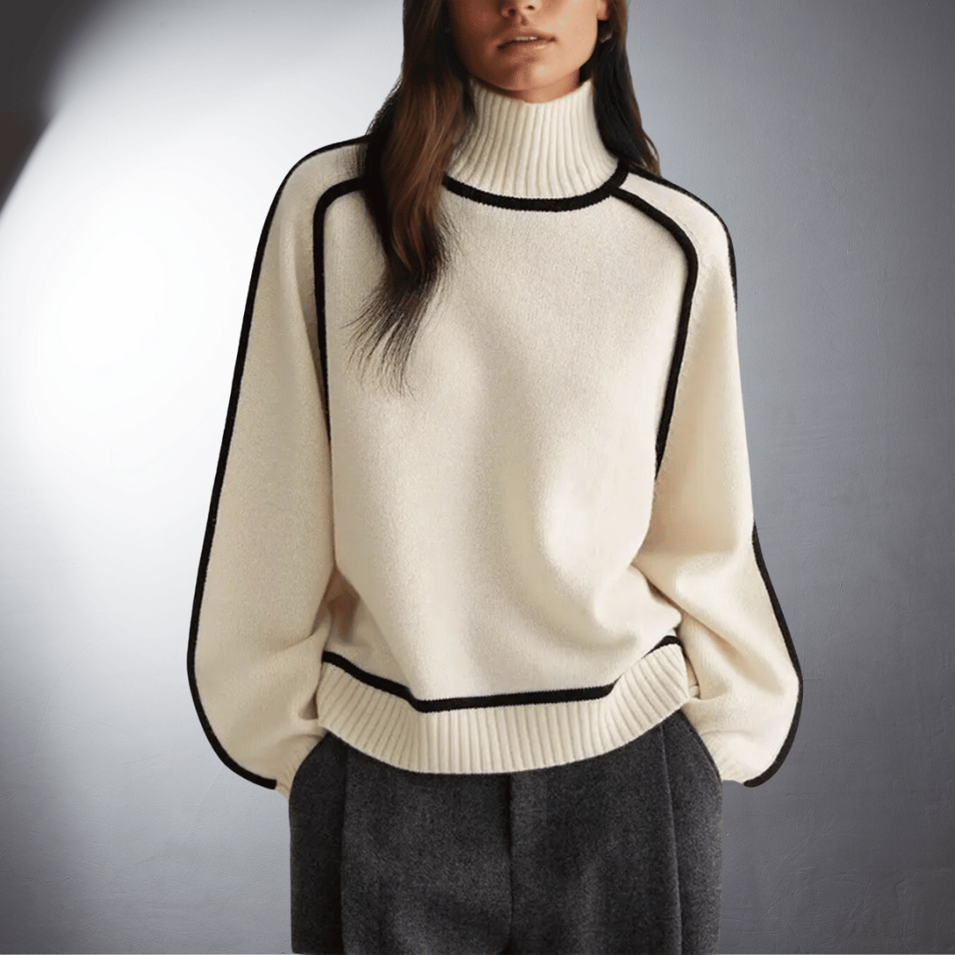 Lefevre™ | Pull en Cachemire au Col Montant Élégant