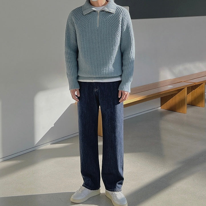 Lefevre™ | Pull Azure à quart de zip