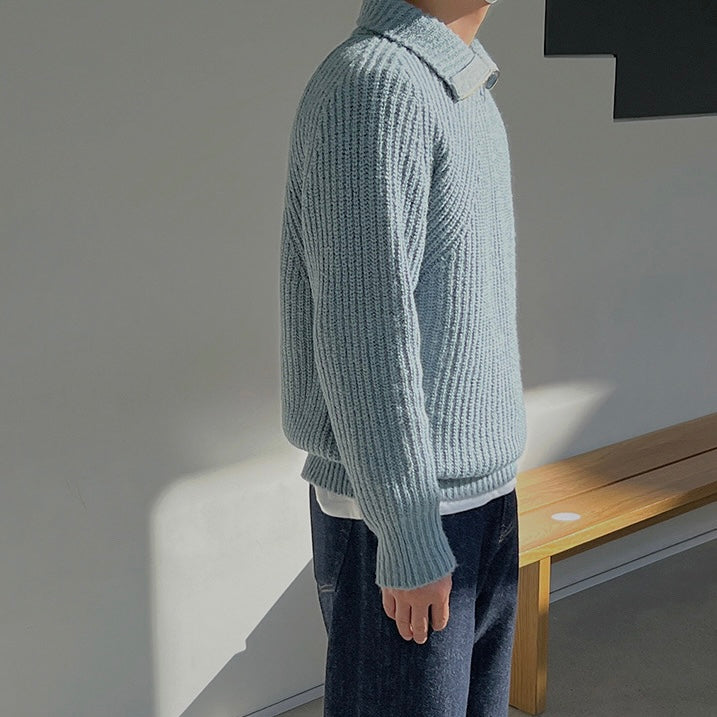 Lefevre™ | Pull Azure à quart de zip