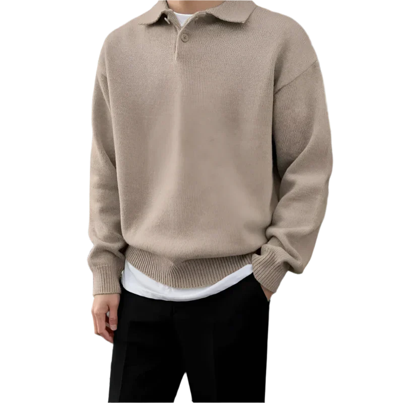 Lefevre™ | Demi-zip boutonné en laine