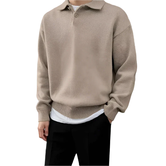 Lefevre™ | Demi-zip boutonné en laine