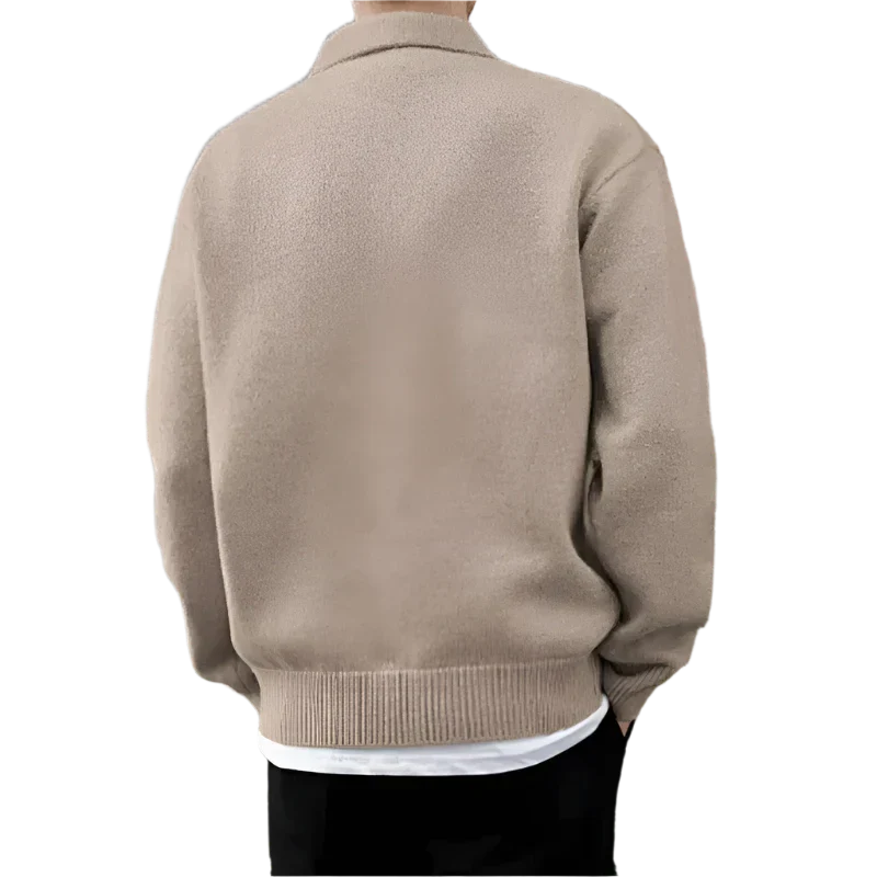 Lefevre™ | Demi-zip boutonné en laine