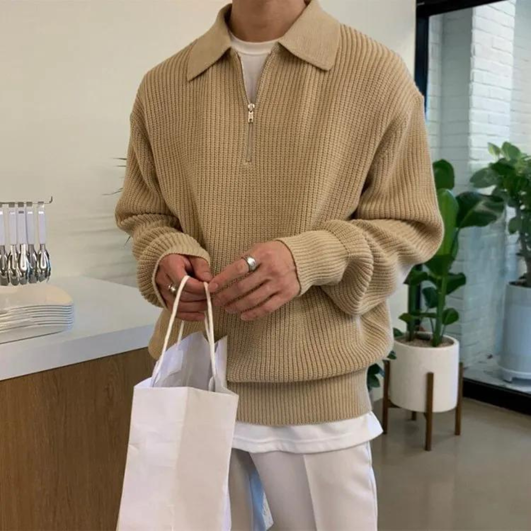 Lefevre™ | Pull demi-zippé Cesare