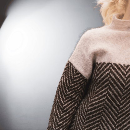 Lefevre™ | Pull à Motif Chevron en Laine Douce