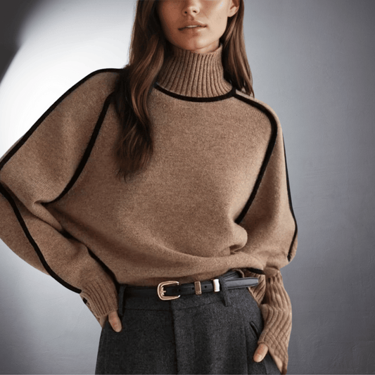 Lefevre™ | Pull en Cachemire au Col Montant Élégant