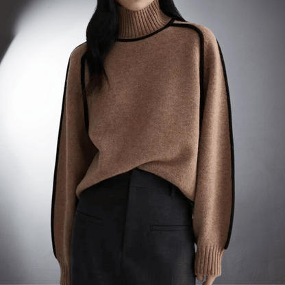 Lefevre™ | Pull en Cachemire au Col Montant Élégant