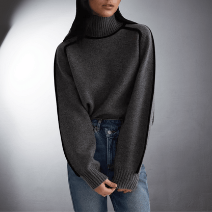 Lefevre™ | Pull en Cachemire au Col Montant Élégant