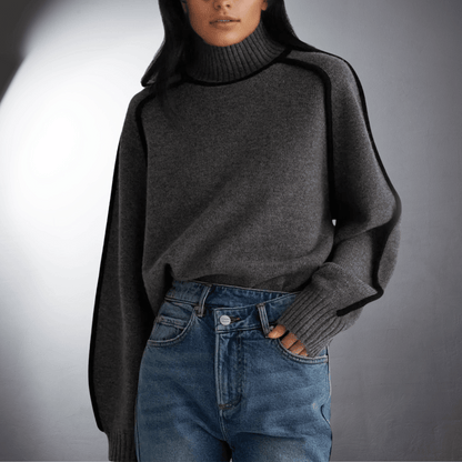 Lefevre™ | Pull en Cachemire au Col Montant Élégant