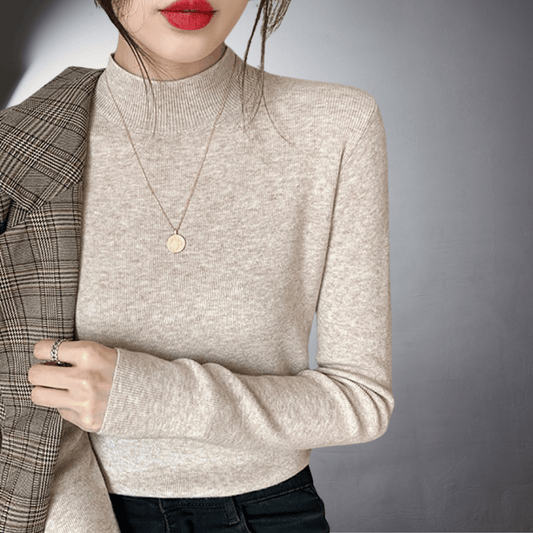 Lefevre™ | Pull à Col Montant en Coton Doux