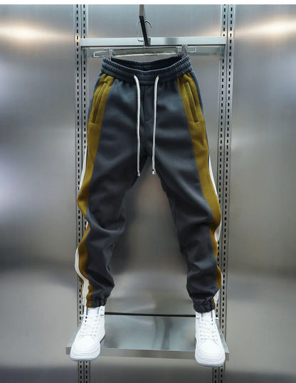 Lefevre™ | Pantalon Tendance à Rayures Contrastées