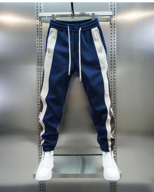 Lefevre™ | Pantalon Tendance à Rayures Contrastées