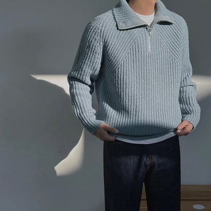 Lefevre™ | Pull Azure à quart de zip